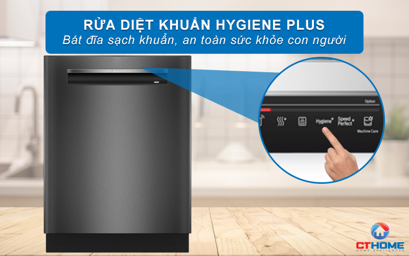 Chức năng diệt khuẩn bát đĩa Hygiene Plus