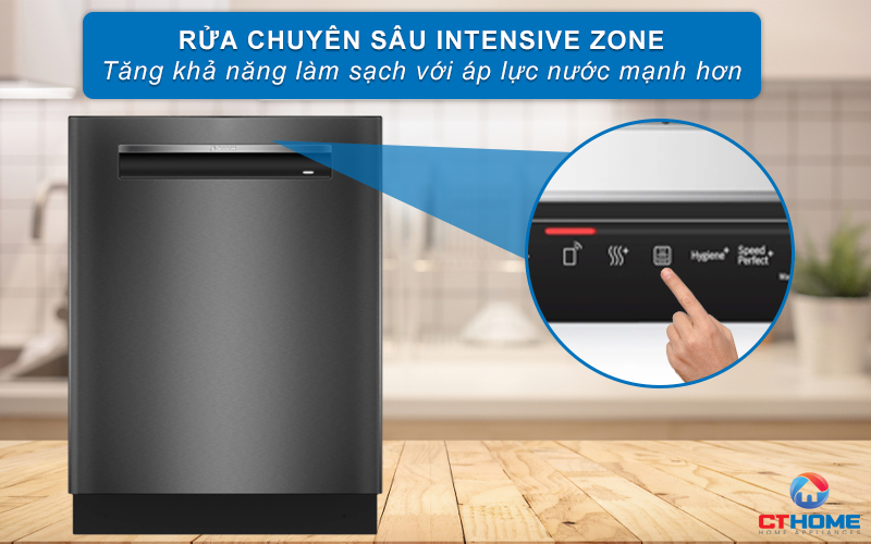 Hệ thống thủy lực Extra Clean Zone tăng áp lực nước làm sạch giàn giữa đi cùng rửa chuyên sâu giàn dưới cùng
