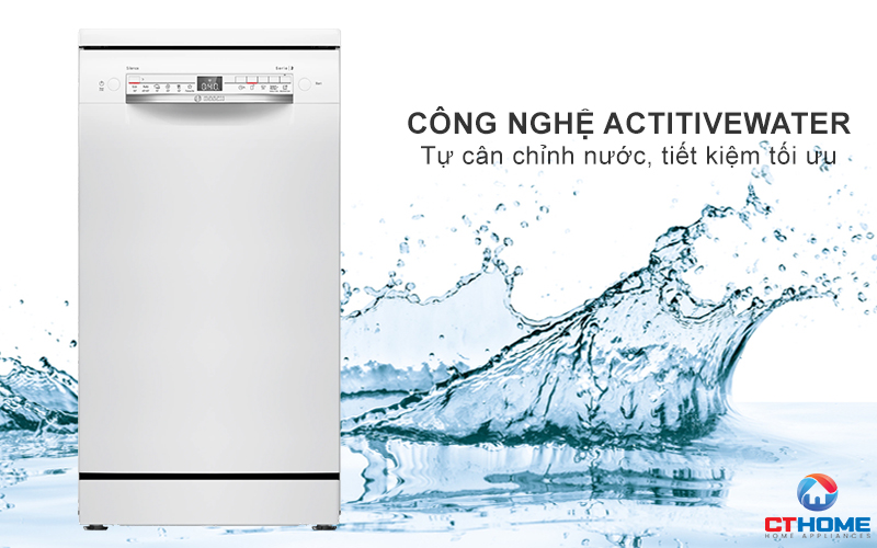 Công nghệ ActiveWater tự cân chỉnh nước, tiết kiệm tối ưu