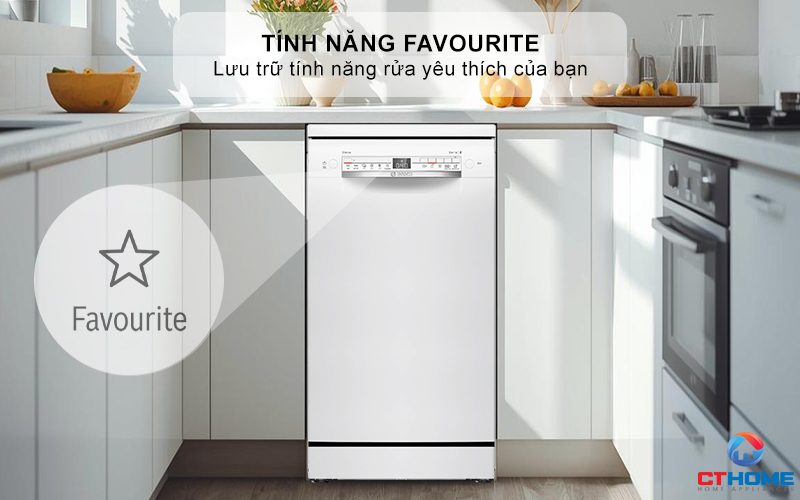 Tính năng “Favourite” giúp ghi nhớ các chương trình thường xuyên sử dụng