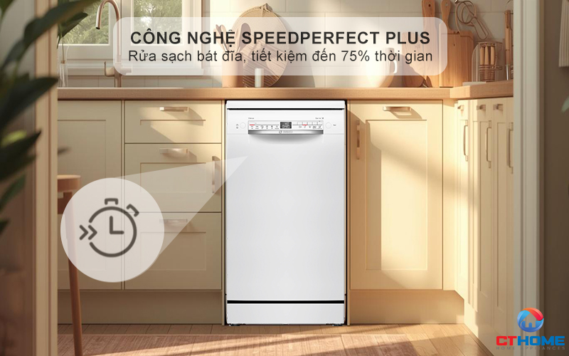 Tăng tốc độ rửa, rút ngắn thời gian cùng chức năng “Speed Perfect Plus”