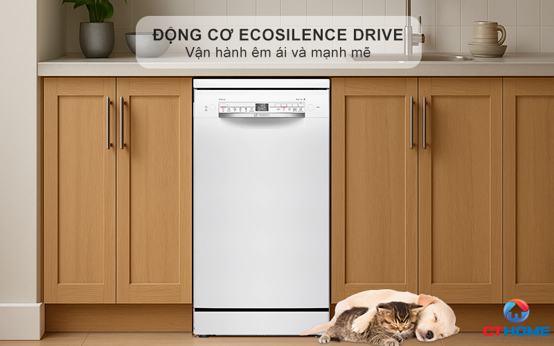 Sử dụng động cơ Ecosilence, hoạt động mạnh mẽ với độ ồn chỉ dưới 46bB