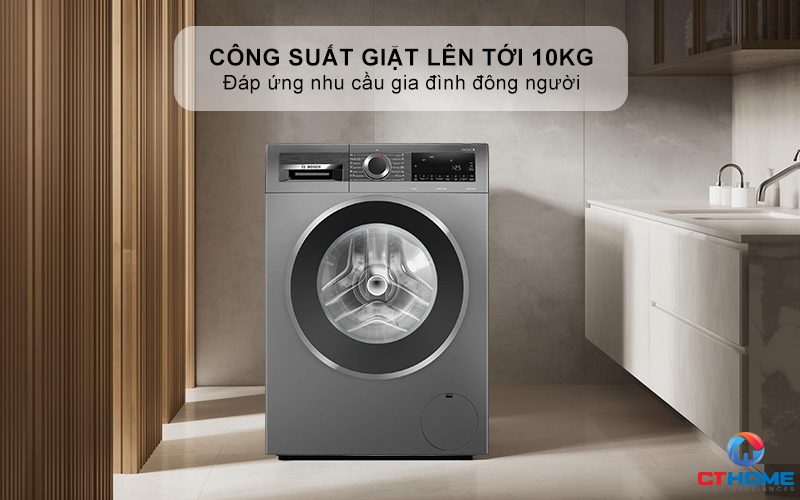 Công suất giặt lên tới 10kg - Đáp ứng nhu cầu gia đình đông người