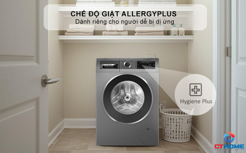 Chế độ giặt AllergyPlus dành riêng cho người dễ bị dị ứng