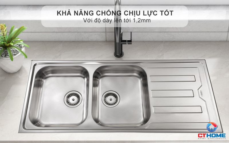 Khả năng chống chịu lực tốt với độ dày lên tới 1,2mm