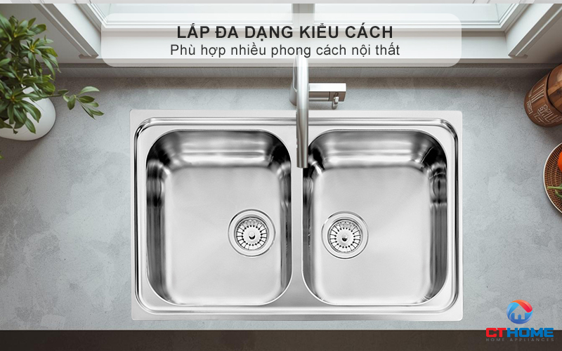 Lắp  đa dạng kiểu cách- phù hợp nhiều phong cách nội thất