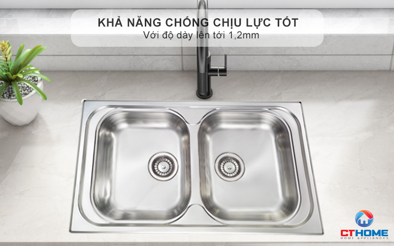 Khả năng chống chịu lực tốt với độ dày lên tới 1,2mm
