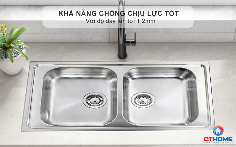 Khả năng chống chịu lực tốt với độ dày lên tới 1,2mm