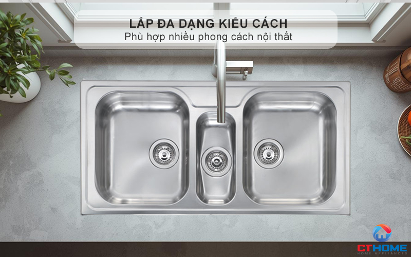 Lắp  đa dạng kiểu cách- phù hợp nhiều phong cách nội thất