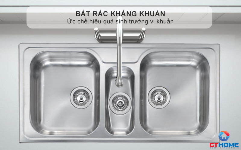 Bát rác kháng khuẩn, ức chế hiệu quả sinh trưởng vi khuẩn