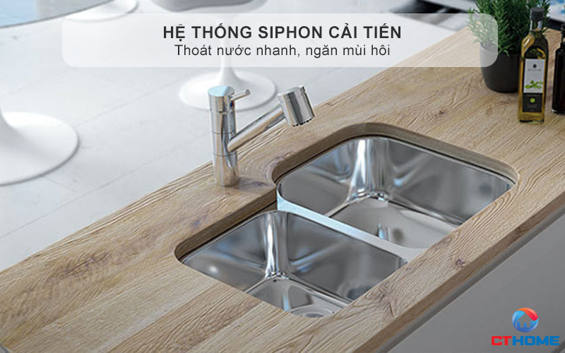 Chất liệu Inox AISI304 sáng bóng, bền bỉ chống oxi hóa - Bảo vệ sức khỏe cho gia đình