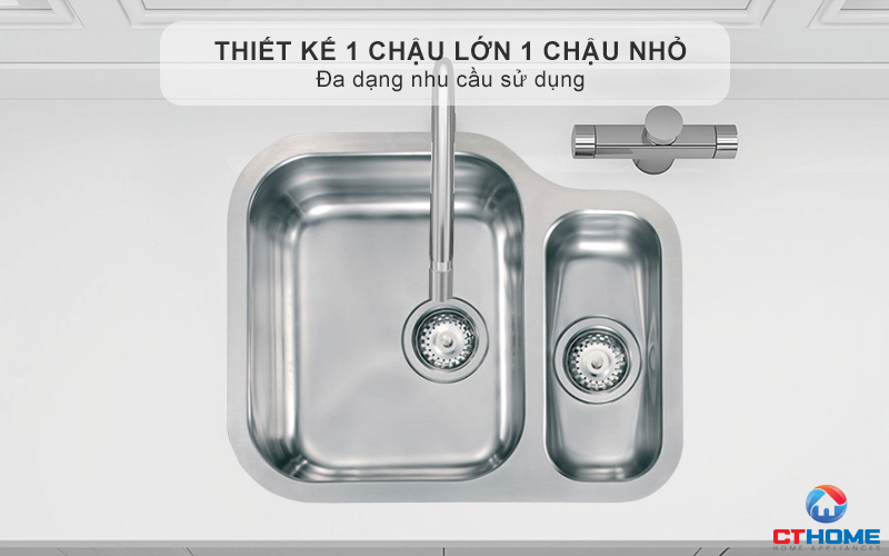 Thiết kế 1 chậu lớn 1 chậu nhỏ - Đa dạng nhu cầu sử dụng