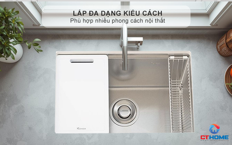 Lắp  đa dạng kiểu cách- phù hợp nhiều phong cách nội thất