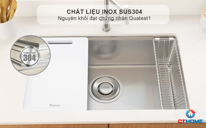 Chất liệu Inox SUS304 cao cấp, bền bỉ