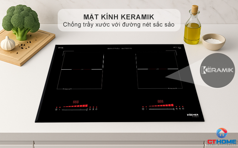 BẾP TỪ 2 VÙNG NẤU KOCHER DI-333PRO  DI333PRO 2