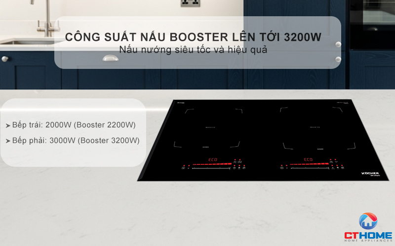 BẾP TỪ 2 VÙNG NẤU KOCHER DI-336PRO MÀU ĐEN DI336PRO 3