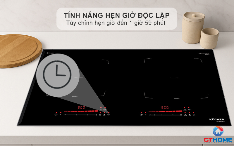 BẾP TỪ 2 VÙNG NẤU KOCHER DI-336PRO MÀU ĐEN DI336PRO 10