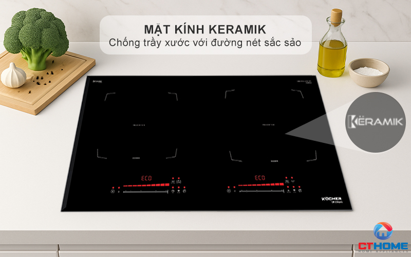 BẾP TỪ 2 VÙNG NẤU KOCHER DI-336PRO MÀU ĐEN DI336PRO 2