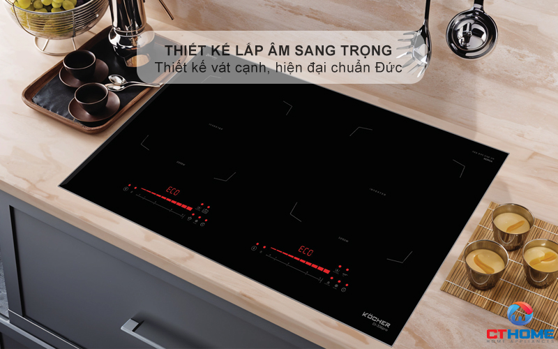 BẾP TỪ 2 VÙNG NẤU KOCHER DI-336PRO MÀU ĐEN DI336PRO 1