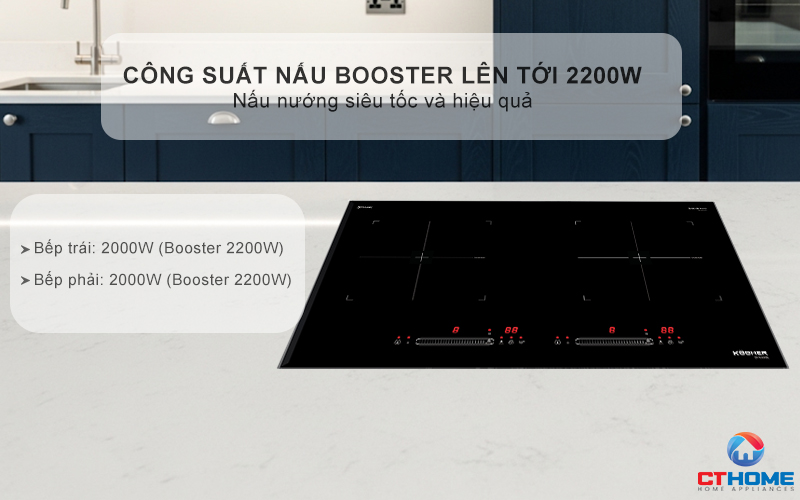 BẾP TỪ 2 VÙNG NẤU KOCHER DI-688SE MÀU ĐEN DI688SE 3