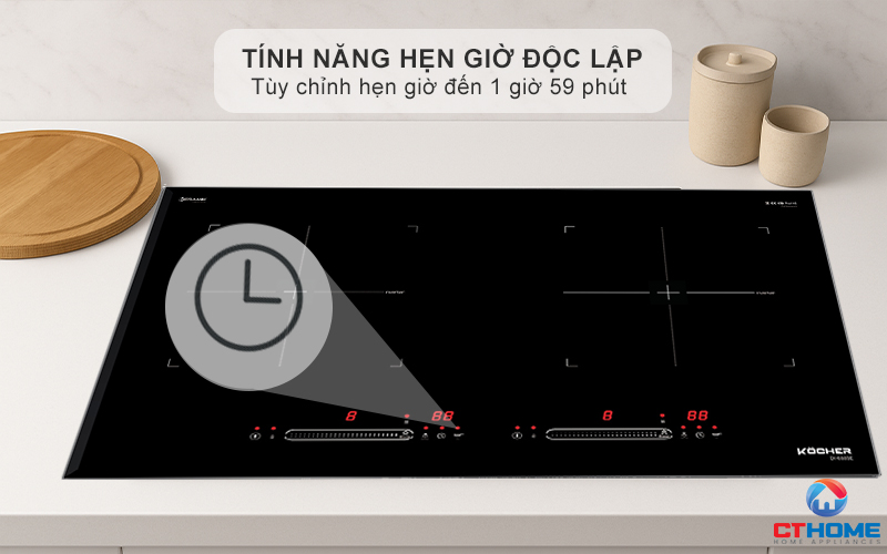 BẾP TỪ 2 VÙNG NẤU KOCHER DI-688SE MÀU ĐEN DI688SE 10