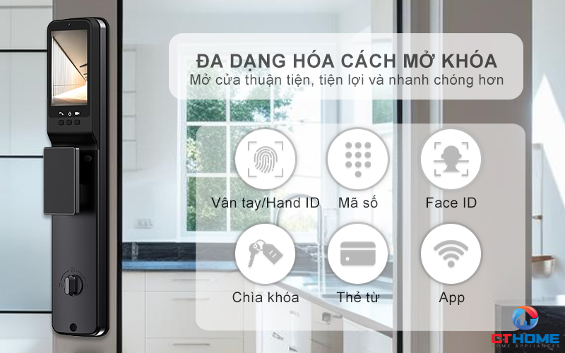 KHOÁ CỬA THÔNG MINH AVOLOCK AL 76TFV CẢM BIẾN VÂN TAY, KHUÔN MẶT AL76TFV 10