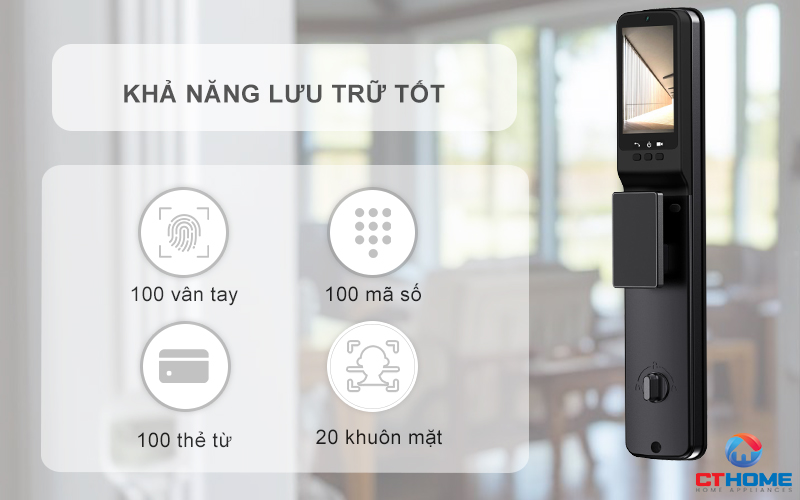 KHOÁ CỬA THÔNG MINH AVOLOCK AL 76TFV CẢM BIẾN VÂN TAY, KHUÔN MẶT AL76TFV 11