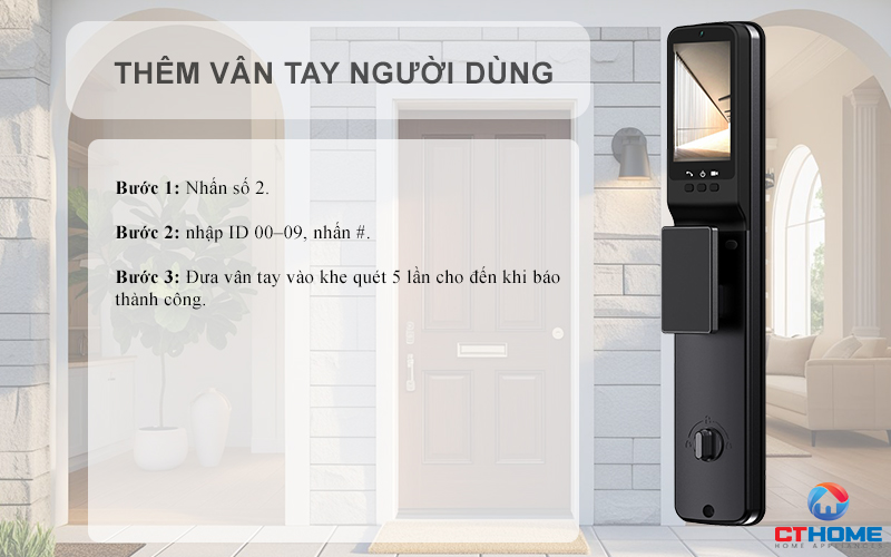KHOÁ CỬA THÔNG MINH AVOLOCK AL 76TFV CẢM BIẾN VÂN TAY, KHUÔN MẶT AL76TFV 7