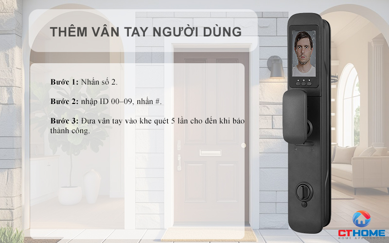 KHOÁ CỬA THÔNG MINH AVOLOCK AL 80FRVT CẢM BIẾN VÂN TAY, KHUÔN MẶT AL80FRVT 7