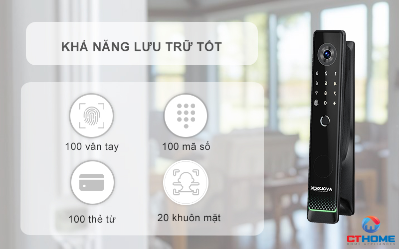 KHOÁ CỬA THÔNG MINH AVOLOCK AL 81FRVT CẢM BIẾN VÂN TAY, KHUÔN MẶT AL81FRVT 10