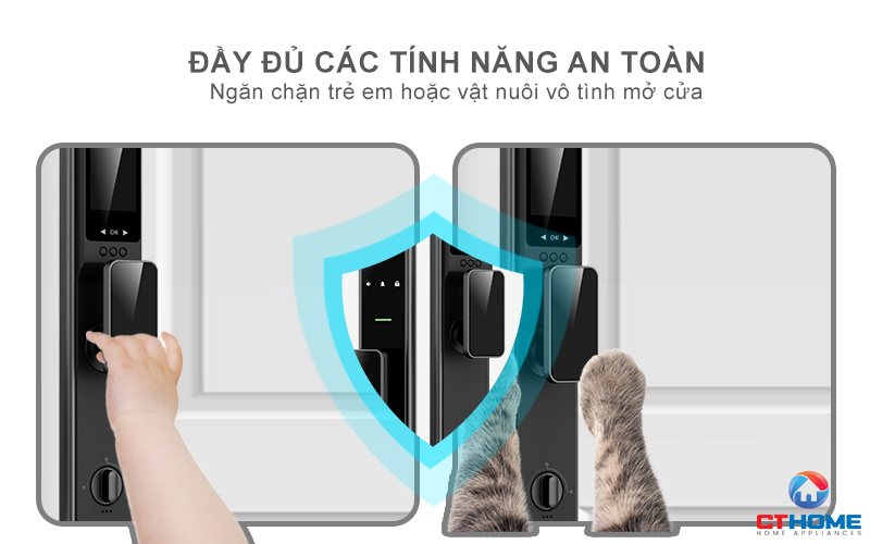 KHOÁ CỬA THÔNG MINH AVOLOCK AL 82FRVT CẢM BIẾN VÂN TAY, KHUÔN MẶT MÀU ĐEN AL82FRVT 10