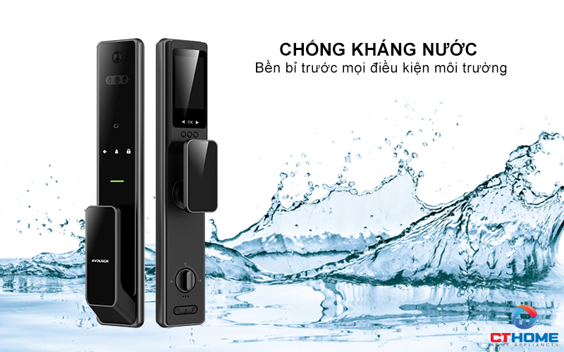 KHOÁ CỬA THÔNG MINH AVOLOCK AL 82FRVT CẢM BIẾN VÂN TAY, KHUÔN MẶT MÀU ĐEN AL82FRVT 5