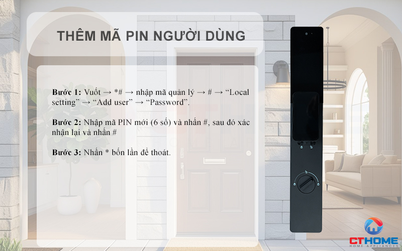 KHOÁ CỬA THÔNG MINH AVOLOCK AL 83FRVT CẢM BIẾN VÂN TAY, KHUÔN MẶT MÀU ĐEN AL83FRVT 5
