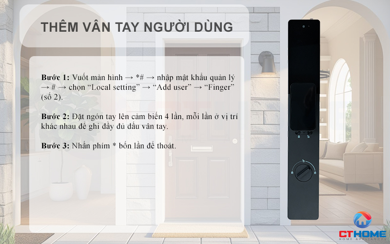 KHOÁ CỬA THÔNG MINH AVOLOCK AL 83FRVT CẢM BIẾN VÂN TAY, KHUÔN MẶT MÀU ĐEN AL83FRVT 7