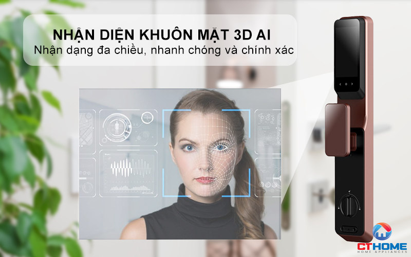 KHOÁ CỬA THÔNG MINH AVOLOCK AL 87FRV CẢM BIẾN VÂN TAY, KHUÔN MẶT AL87FRV 2