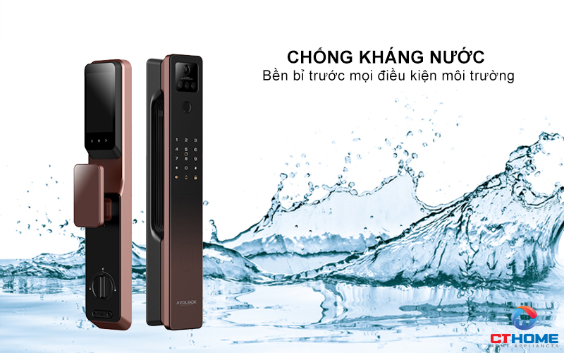 KHOÁ CỬA THÔNG MINH AVOLOCK AL 87FRV CẢM BIẾN VÂN TAY, KHUÔN MẶT AL87FRV 5