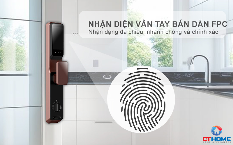 KHOÁ CỬA THÔNG MINH AVOLOCK AL 87FRV CẢM BIẾN VÂN TAY, KHUÔN MẶT AL87FRV 3