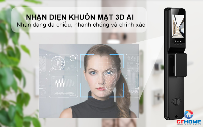 KHOÁ CỬA THÔNG MINH AVOLOCK AL 77TFV CẢM BIẾN VÂN TAY, KHUÔN MẶT MÀU ĐEN AL77TFV 2