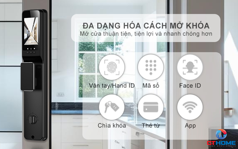 KHOÁ CỬA THÔNG MINH AVOLOCK AL 77TFV CẢM BIẾN VÂN TAY, KHUÔN MẶT MÀU ĐEN AL77TFV 11