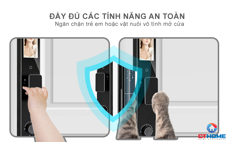 KHOÁ CỬA THÔNG MINH AVOLOCK AL 78TFV CẢM BIẾN VÂN TAY, KHUÔN MẶT AL78TFV 10