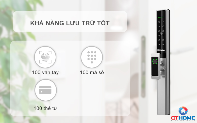 KHÓA CỬA NHÔM AVOLOCK AN 384 NHẬN DIỆN VÂN TAY AN384 10