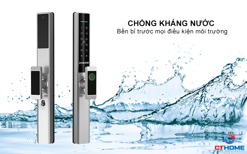KHÓA CỬA NHÔM AVOLOCK AN 384 NHẬN DIỆN VÂN TAY AN384 3