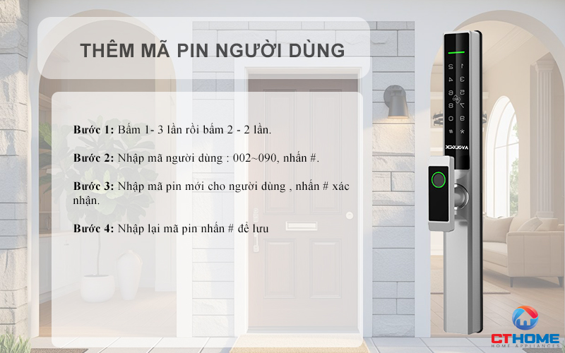 KHÓA CỬA NHÔM AVOLOCK AN 384 NHẬN DIỆN VÂN TAY AN384 5