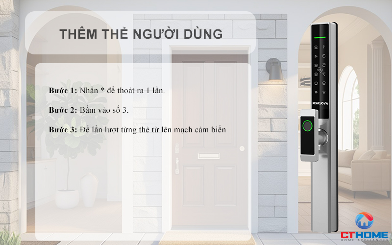 KHÓA CỬA NHÔM AVOLOCK AN 384 NHẬN DIỆN VÂN TAY AN384 6