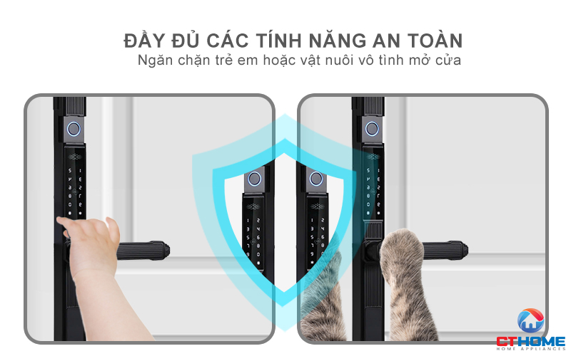KHÓA CỬA NHÔM AVOLOCK AN 389 NHẬN DIỆN VÂN TAY AN389 7