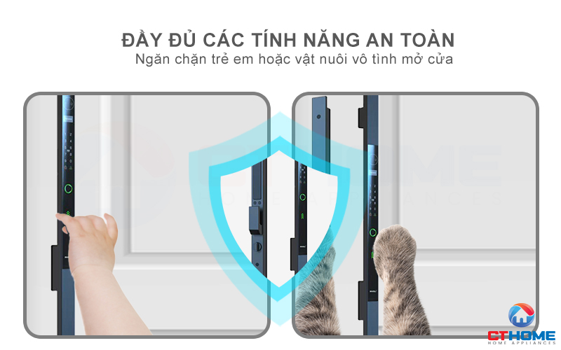 KHOÁ CỬA NHÔM AVOLOCK AN 390 NHẬN DIỆN VÂN TAY, KHUÔN MẶT AN390 8