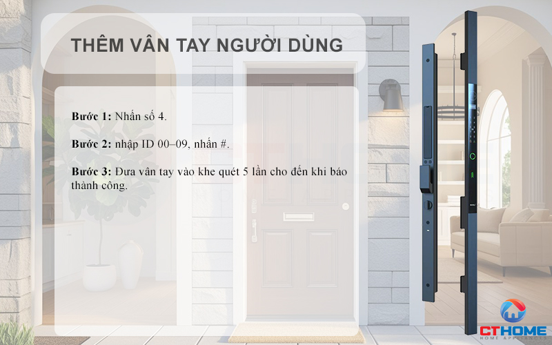 KHOÁ CỬA NHÔM AVOLOCK AN 390 NHẬN DIỆN VÂN TAY, KHUÔN MẶT AN390 6