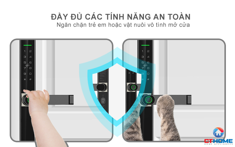 KHÓA CỬA NHÔM AVOLOCK AN 394 NHẬN DIỆN VÂN TAY AN394 8