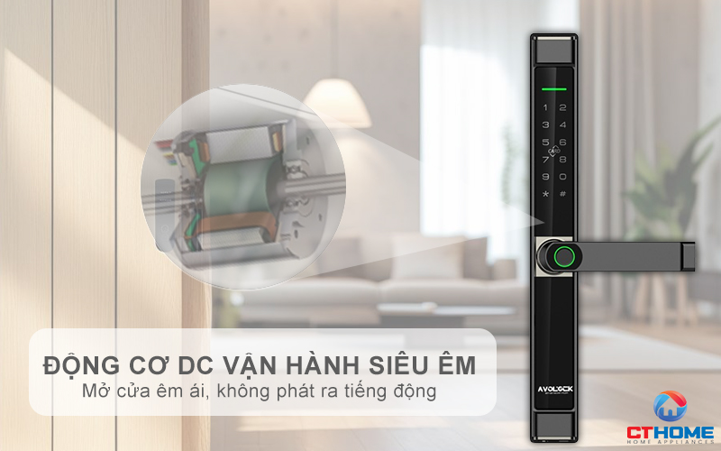 KHÓA CỬA NHÔM AVOLOCK AN 394 NHẬN DIỆN VÂN TAY AN394 11