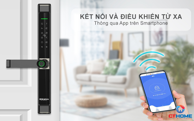 KHÓA CỬA NHÔM AVOLOCK AN 394 NHẬN DIỆN VÂN TAY AN394 7